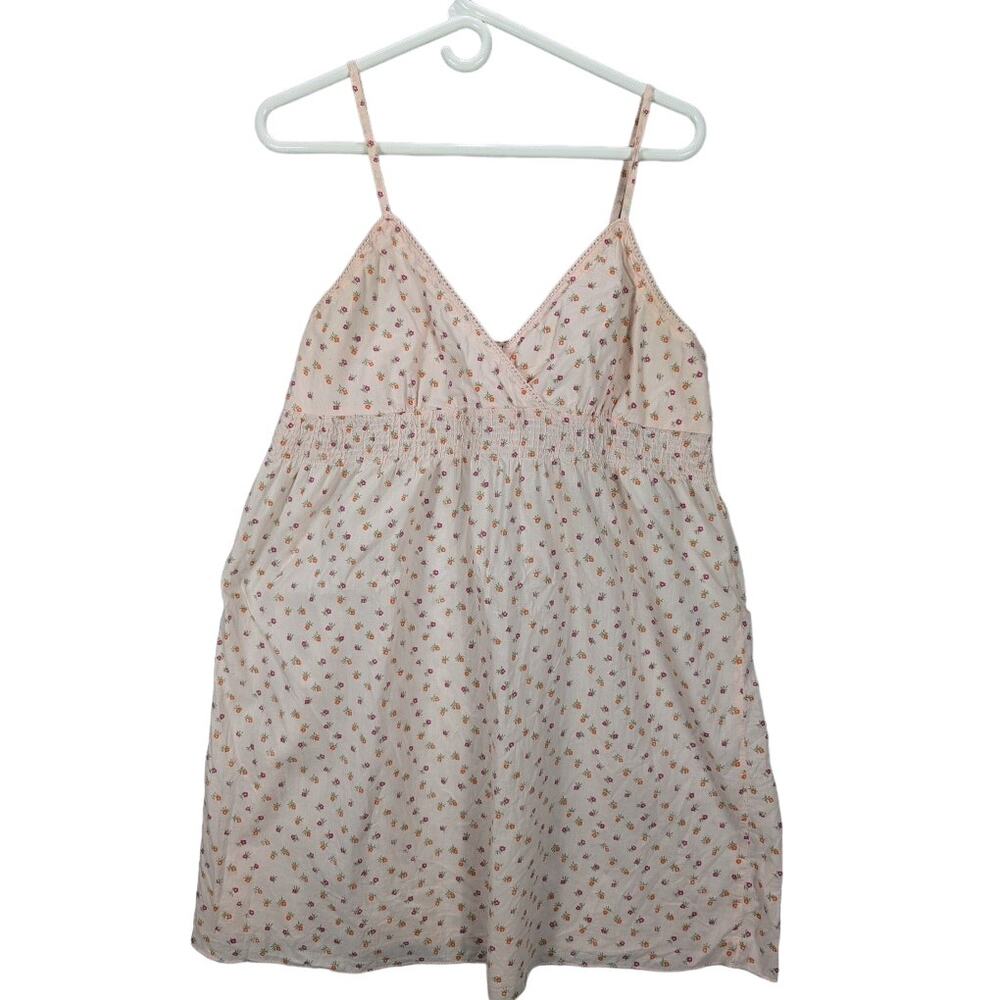 No Boundaries Dress Womens Juniors Extra Large Short Pink Floral Fairy Tunic